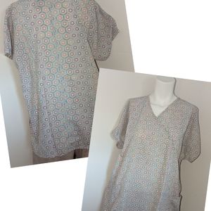 Woman's large MHD Scrubs scrub top
